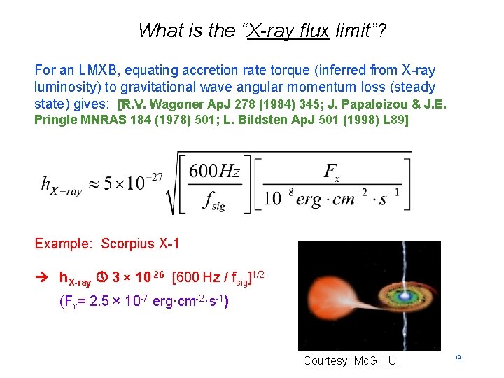 What is the “X-ray flux limit”? For an LMXB, equating accretion rate torque (inferred