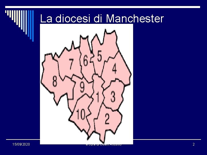 La diocesi di Manchester 15/09/2020 a cura di Celeri Antonio 2 