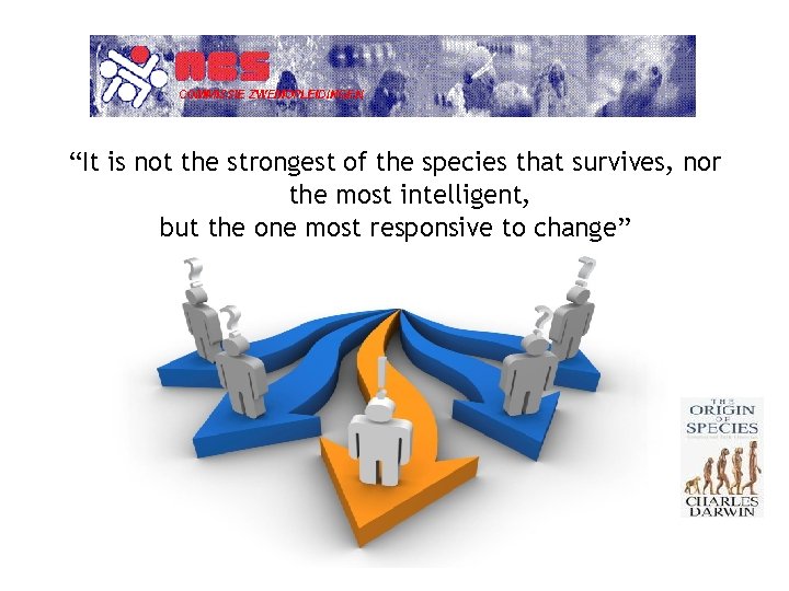 “It is not the strongest of the species that survives, nor the most intelligent,