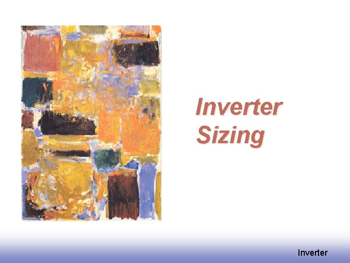 Inverter Sizing Inverter 