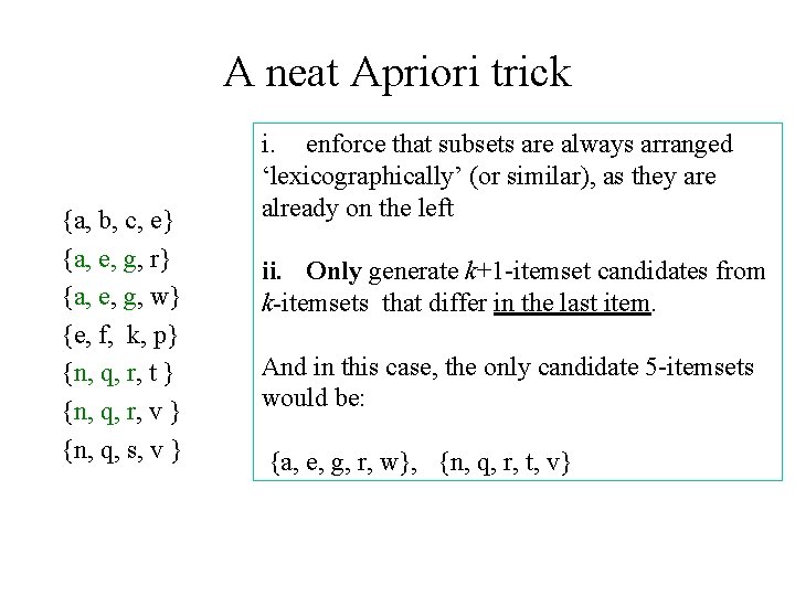 Data Mining And Machine Learning The A Priori