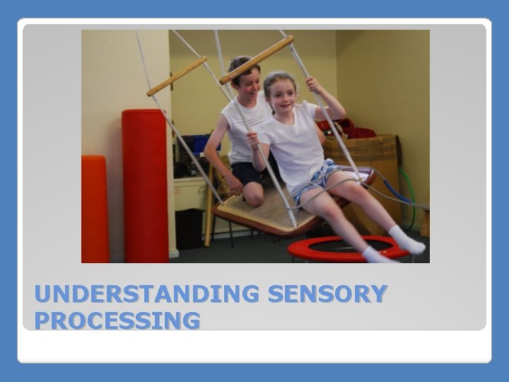 UNDERSTANDING SENSORY PROCESSING 