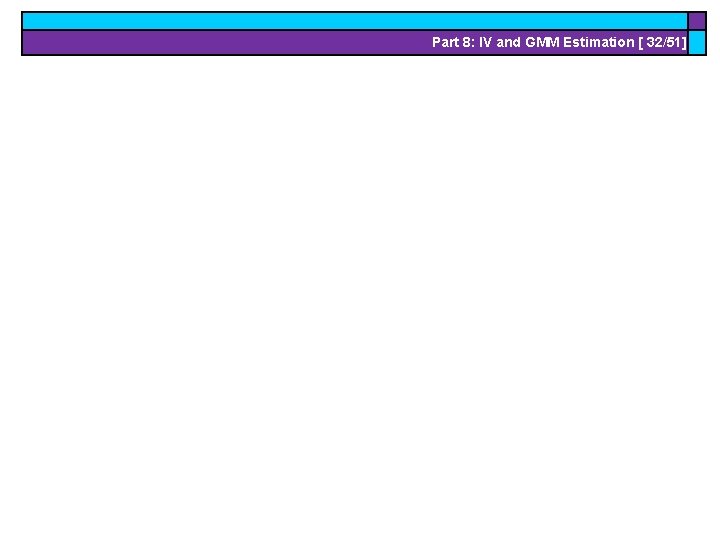 Part 8: IV and GMM Estimation [ 32/51] 