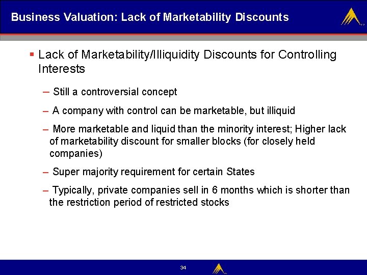 Business Valuation Methodologies Discounts And Premiums Business Valuation