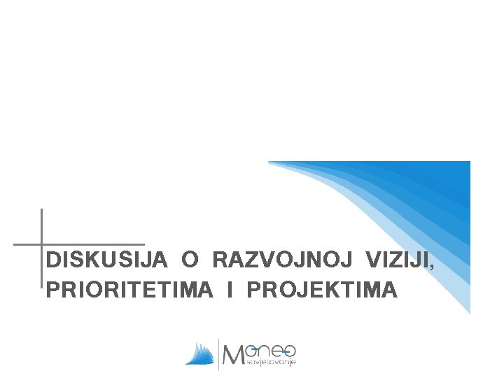 DISKUSIJA O RAZVOJNOJ VIZIJI, PRIORITETIMA I PROJEKTIMA DISKUSIJA O RAZVOJNOJ VIZIJI, PRIORITETIMA I PROJEKTIMA
