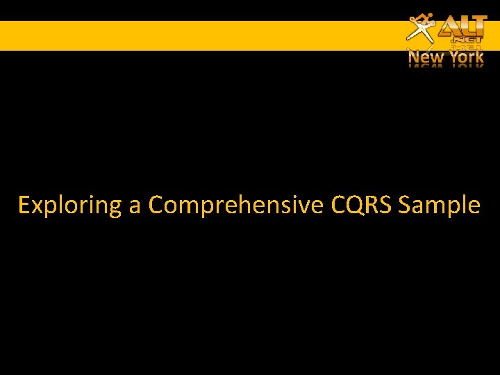 Exploring a Comprehensive CQRS Sample Exploring a Comprehensive CQRS Sample