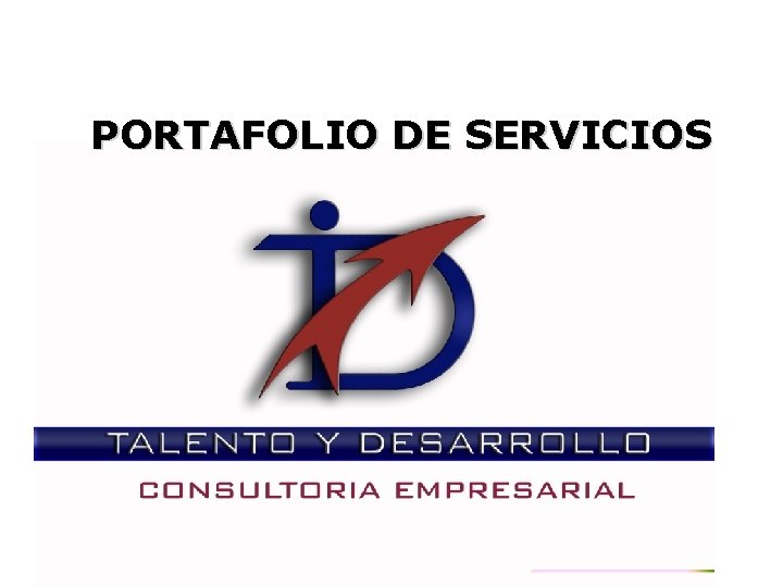 PORTAFOLIO DE SERVICIOS 