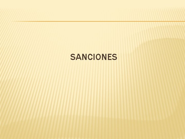 SANCIONES 