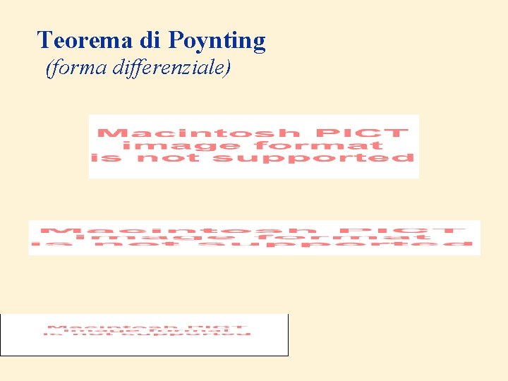 Teorema di Poynting (forma differenziale) 