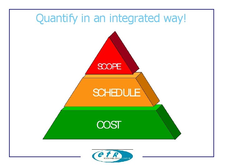 Quantify in an integrated way! Quantify in an integrated way!