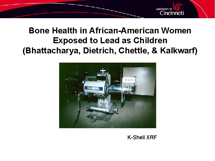 Bone Health in African-American Women Exposed to Lead as Children (Bhattacharya, Dietrich, Chettle, &