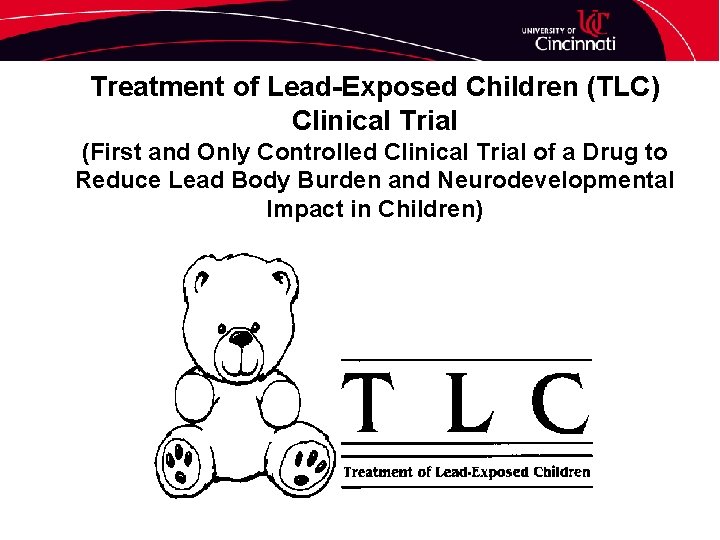 Treatment of Lead-Exposed Children (TLC) Clinical Trial (First and Only Controlled Clinical Trial of