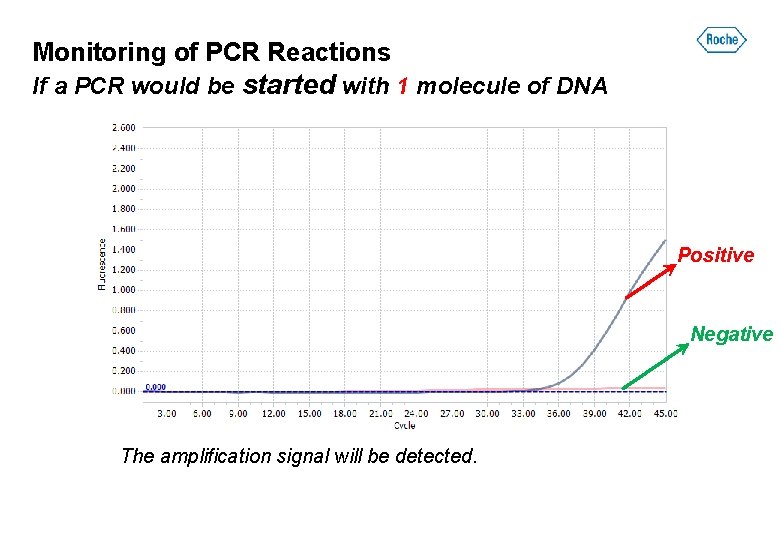 Monitoring of PCR Reactions If a PCR would be started with 1 molecule of