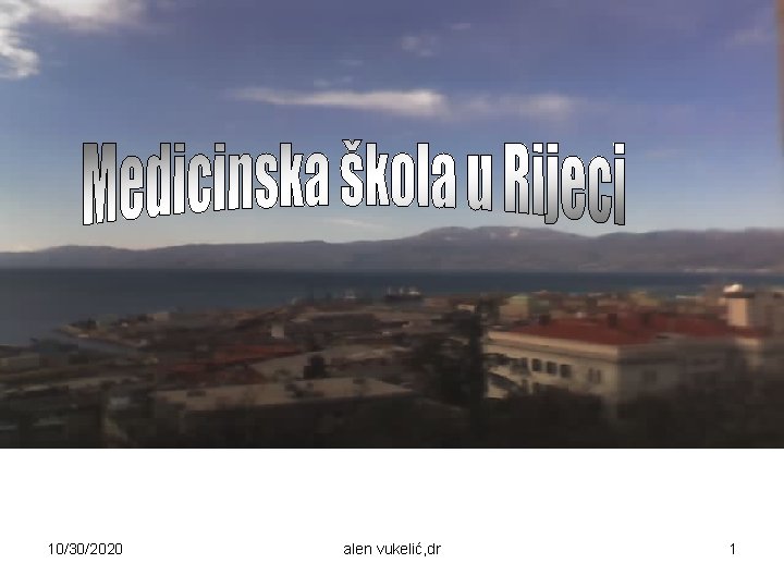 10/30/2020 alen vukelić, dr 1 