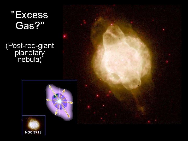 "Excess Gas? " (Post-red-giant planetary nebula) 