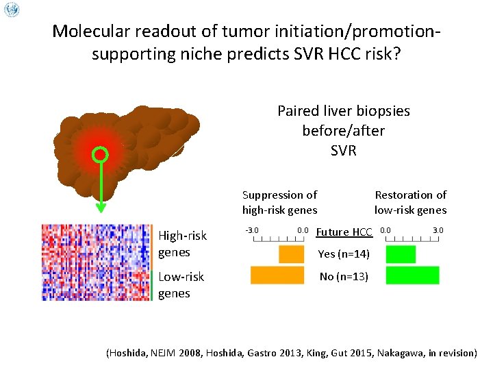 Molecular readout of tumor initiation/promotionsupporting niche predicts SVR HCC risk? Paired liver biopsies before/after