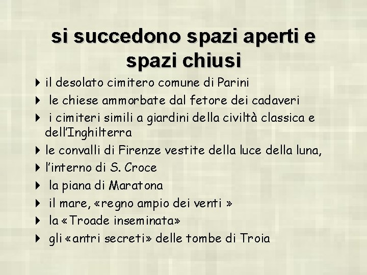 si succedono spazi aperti e spazi chiusi 4 il desolato cimitero comune di Parini