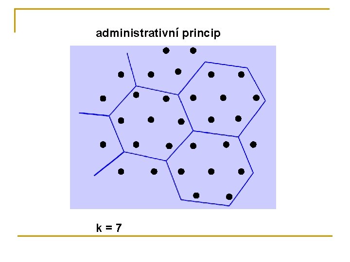 administrativní princip k=7 