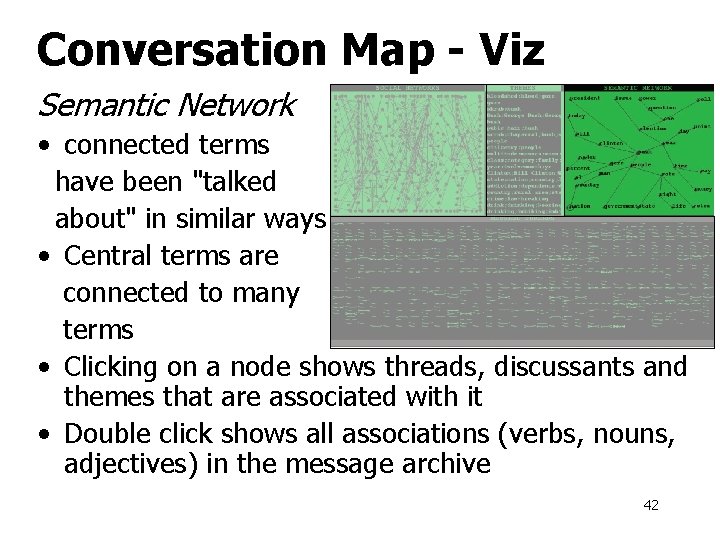 Conversation Map - Viz Semantic Network • connected terms have been "talked about" in
