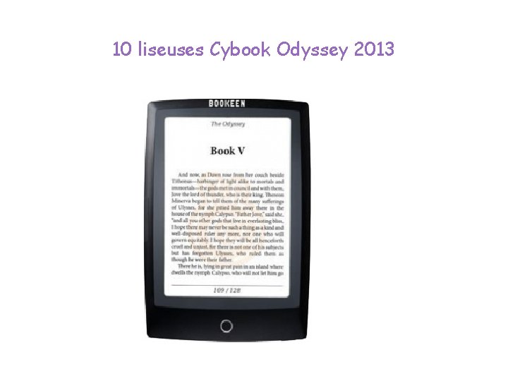 10 liseuses Cybook Odyssey 2013 
