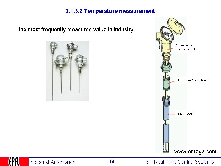 2. 1. 3. 2 Temperature measurement the most frequently measured value in industry Protection