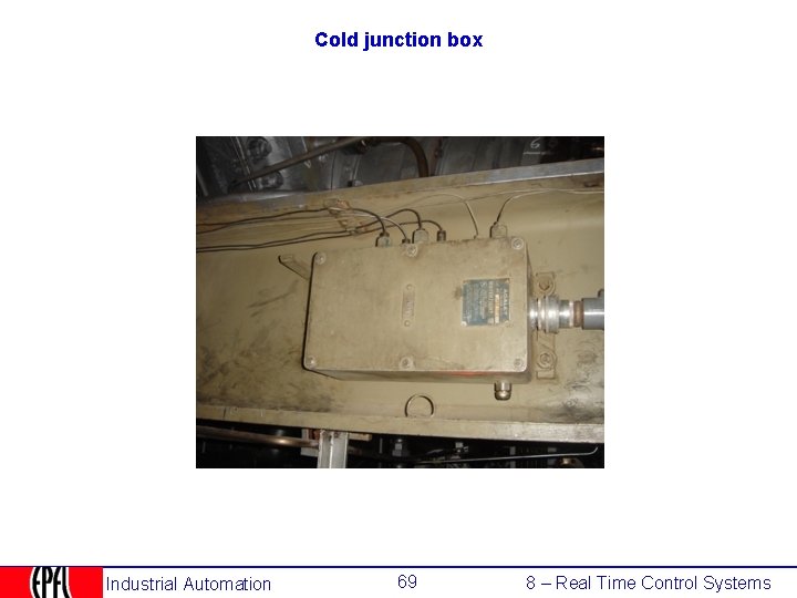 Cold junction box Industrial Automation 69 8 – Real Time Control Systems 