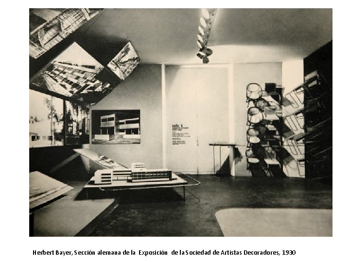 Herbert Bayer, Sección alemana de la Exposición de la Sociedad de Artistas Decoradores, 1930