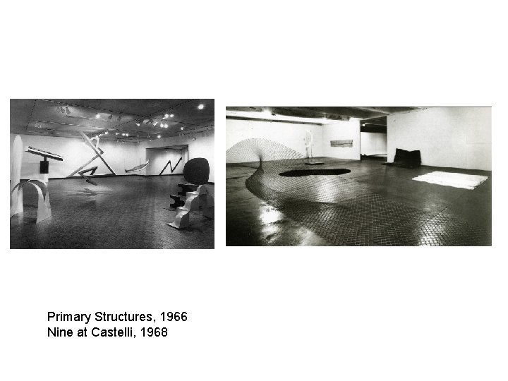 Primary Structures, 1966 Nine at Castelli, 1968 