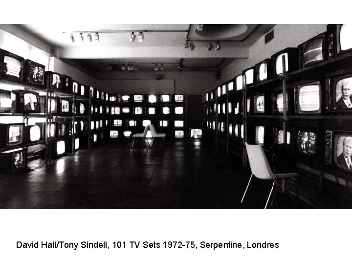 David Hall/Tony Sindell, 101 TV Sets 1972 -75, Serpentine, Londres 