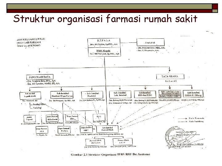 Struktur organisasi farmasi rumah sakit 