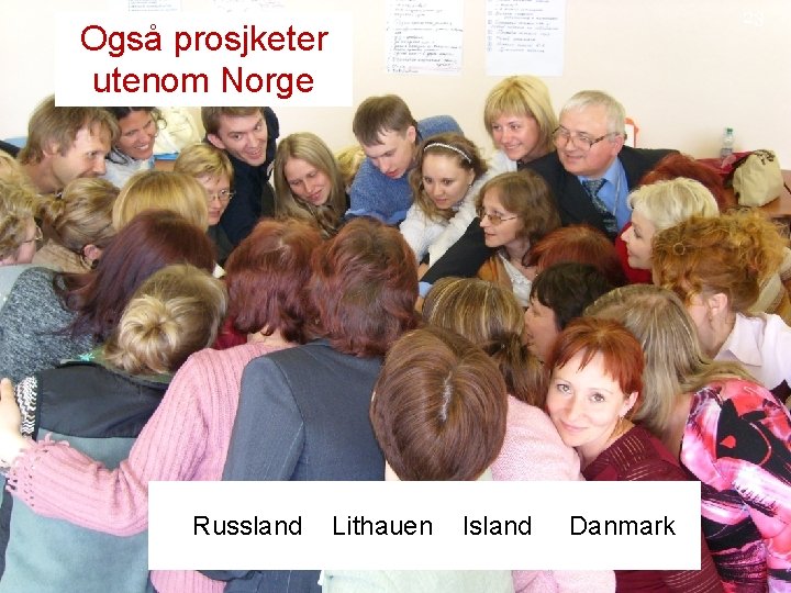 23 Også prosjketer utenom Norge Russland Lithauen Island Danmark 23 Også prosjketer utenom Norge Russland Lithauen Island Danmark