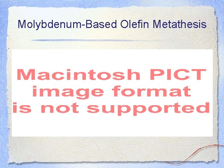 Molybdenum-Based Olefin Metathesis 