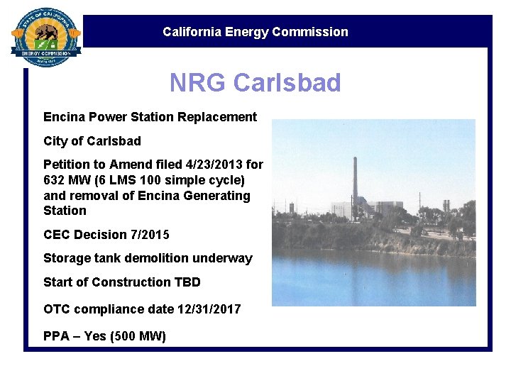 California Energy Commission NRG Carlsbad Encina Power Station Replacement City of Carlsbad Petition to