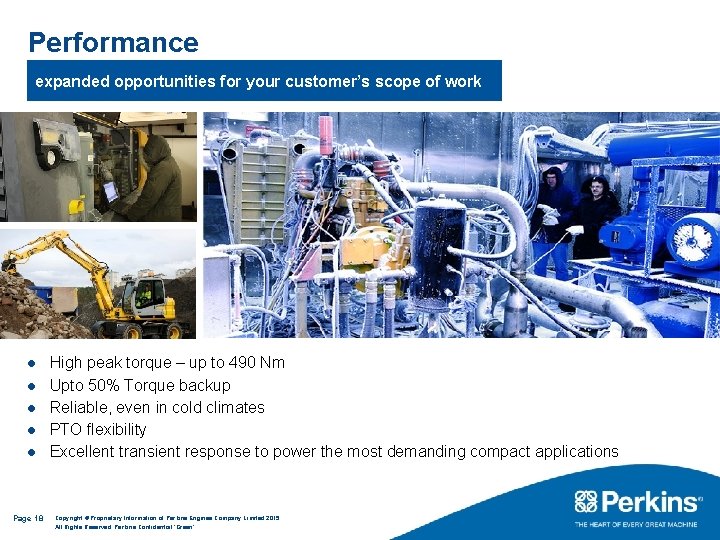 Performance expanded opportunities for your customer’s scope of work l l l Page 18