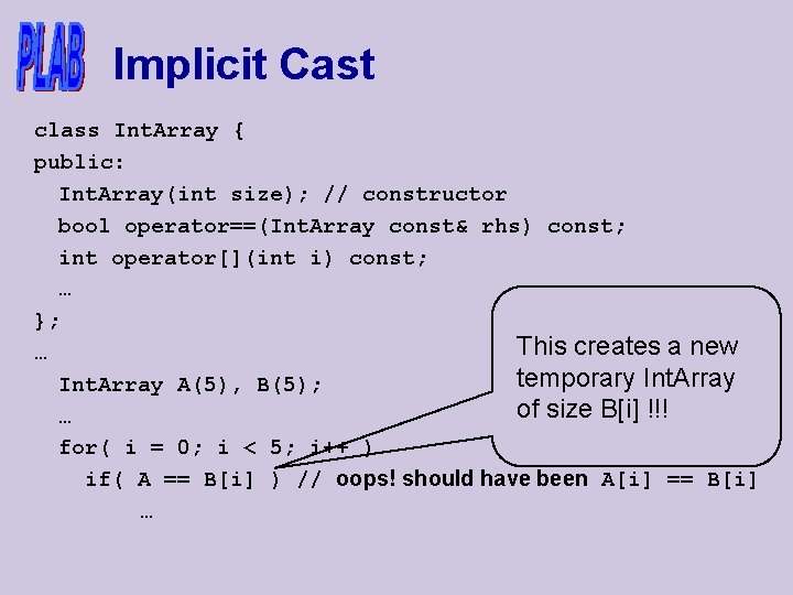Copying Casting And More Example My String U