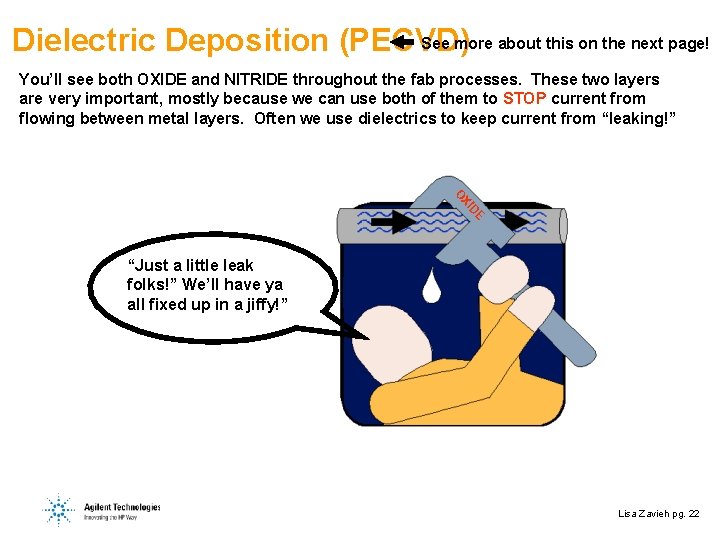 See more about this on the next page! Dielectric Deposition (PECVD) You’ll see both
