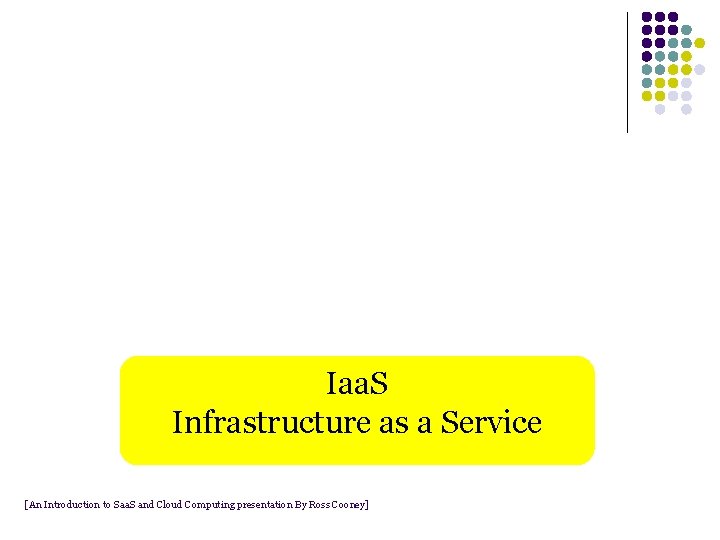 Iaa. S Infrastructure as a Service [An Introduction to Saa. S and Cloud Computing Iaa. S Infrastructure as a Service [An Introduction to Saa. S and Cloud Computing