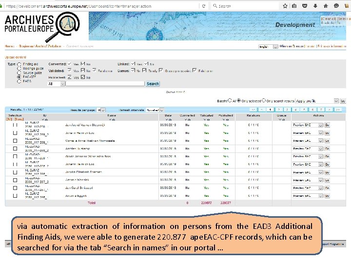via automatic extraction of information on persons from the EAD 3 Additional Finding Aids, via automatic extraction of information on persons from the EAD 3 Additional Finding Aids,