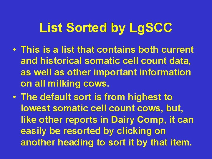 List Sorted by Lg. SCC • This is a list that contains both current List Sorted by Lg. SCC • This is a list that contains both current