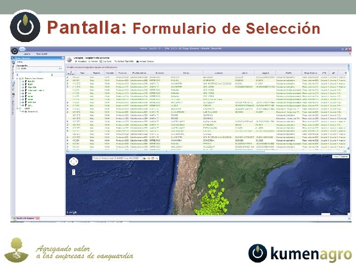 Pantalla: Formulario de Selección 