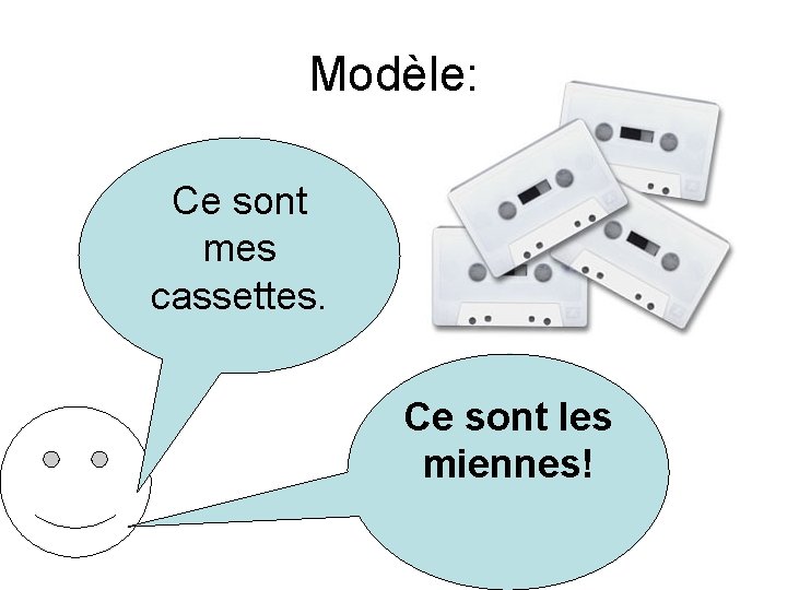 Modèle: Ce sont mes cassettes. Ce sont les miennes! 