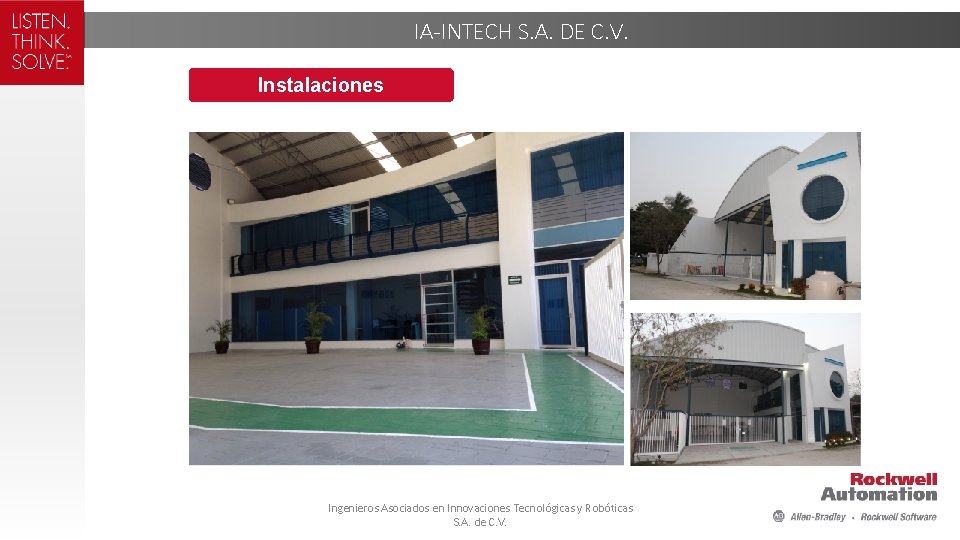 IA-INTECH S. A. DE C. V. Instalaciones Ingenieros Asociados en Innovaciones Tecnológicas y Robóticas