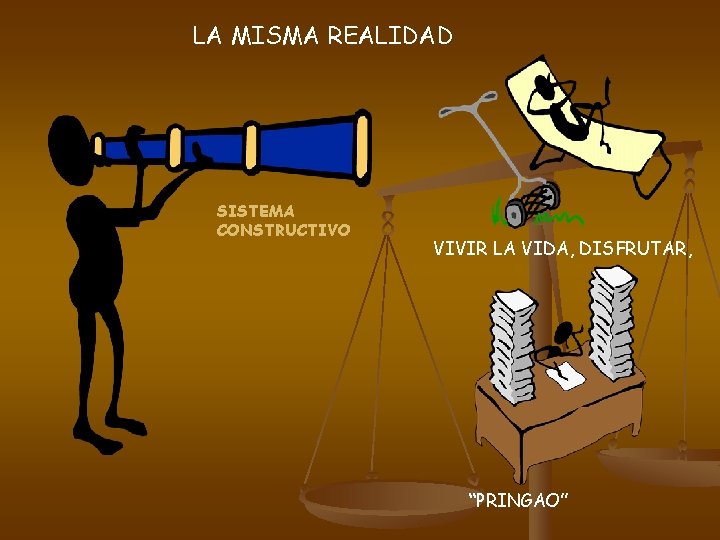 LA MISMA REALIDAD SISTEMA CONSTRUCTIVO VIVIR LA VIDA, DISFRUTAR, “PRINGAO” 