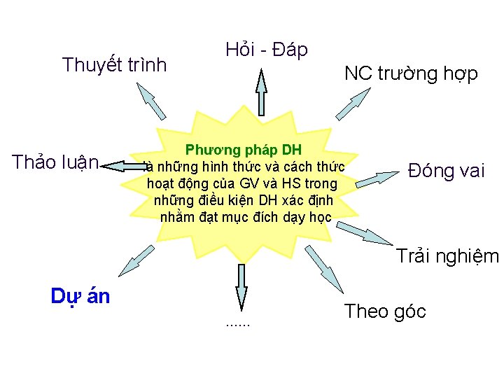 Thuyết trình Thảo luận Hỏi - Đáp NC trường hợp Phương pháp DH là