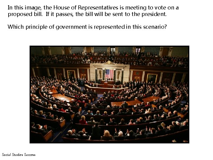 In this image, the House of Representatives is meeting to vote on a proposed