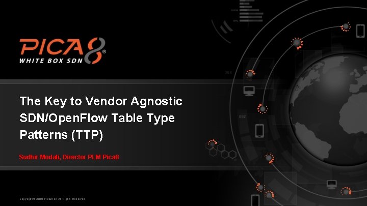 The Key to Vendor Agnostic SDN/Open. Flow Table Type Patterns (TTP) Sudhir Modali, Director