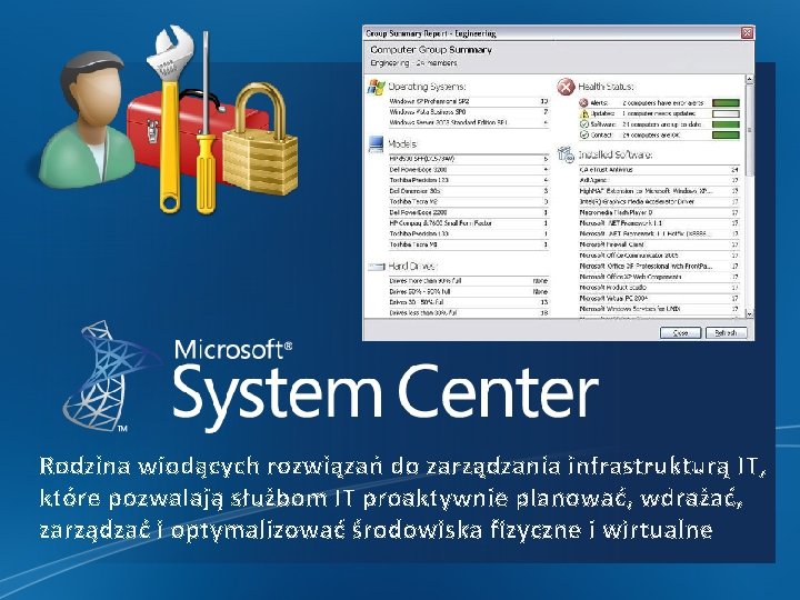Rodzina wiodących rozwiązań do zarządzania infrastrukturą IT, które pozwalają służbom IT proaktywnie planować, wdrażać, Rodzina wiodących rozwiązań do zarządzania infrastrukturą IT, które pozwalają służbom IT proaktywnie planować, wdrażać,