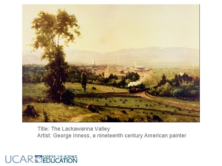 Title: The Lackawanna Valley Artist: George Inness, a nineteenth century American painter 