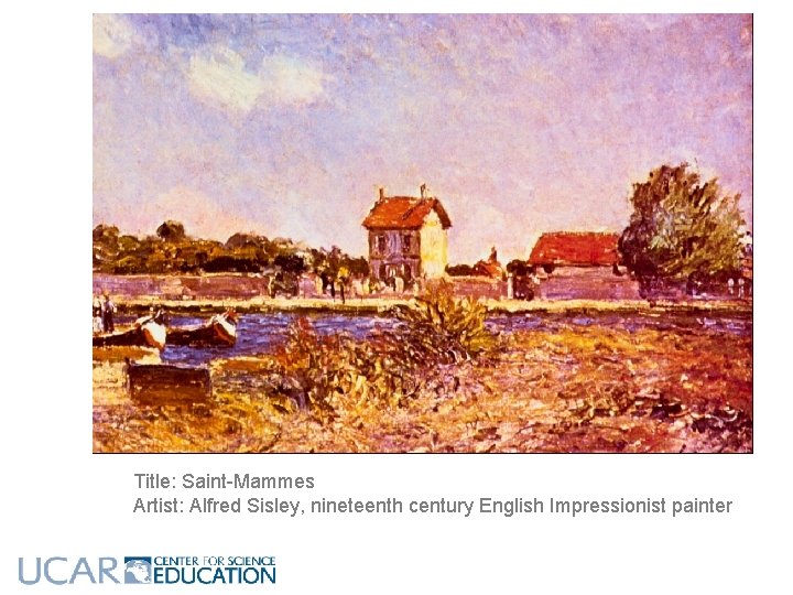 Title: Saint-Mammes Artist: Alfred Sisley, nineteenth century English Impressionist painter 