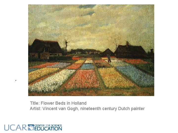 , Title: Flower Beds in Holland Artist: Vincent van Gogh, nineteenth century Dutch painter , Title: Flower Beds in Holland Artist: Vincent van Gogh, nineteenth century Dutch painter